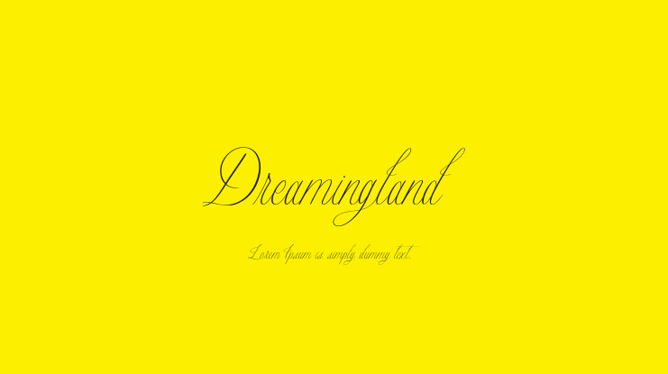 Dreamingland Font