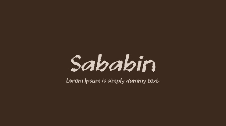 Sababin Font