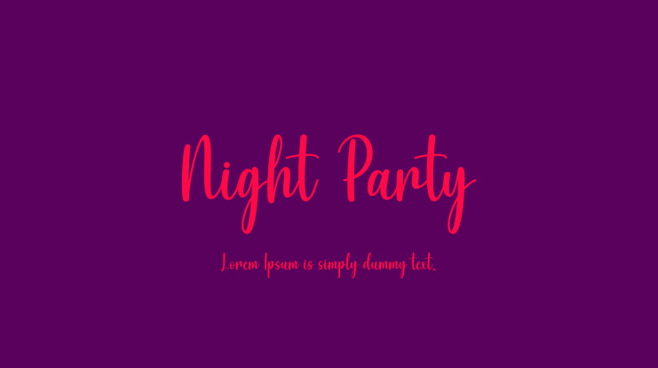 Night Party Font