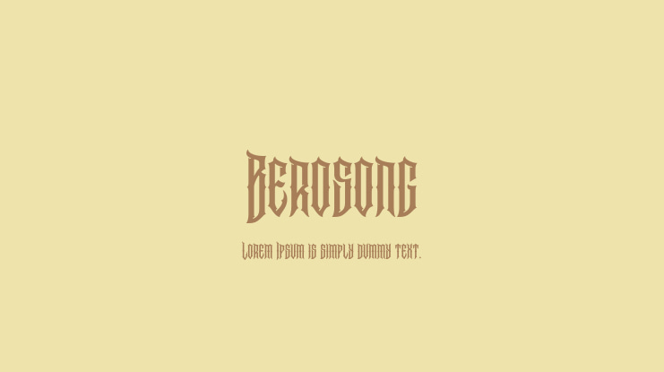 Berosong Font