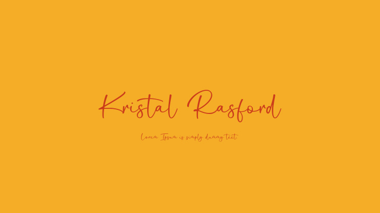 Kristal Rasford Font