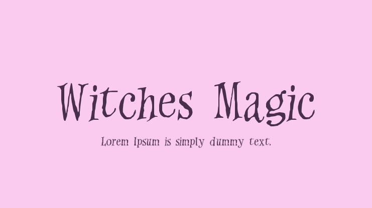 Witches Magic Font