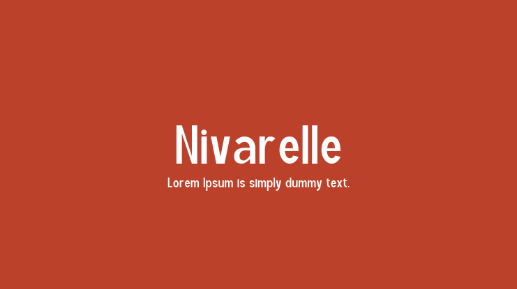 Nivarelle Font