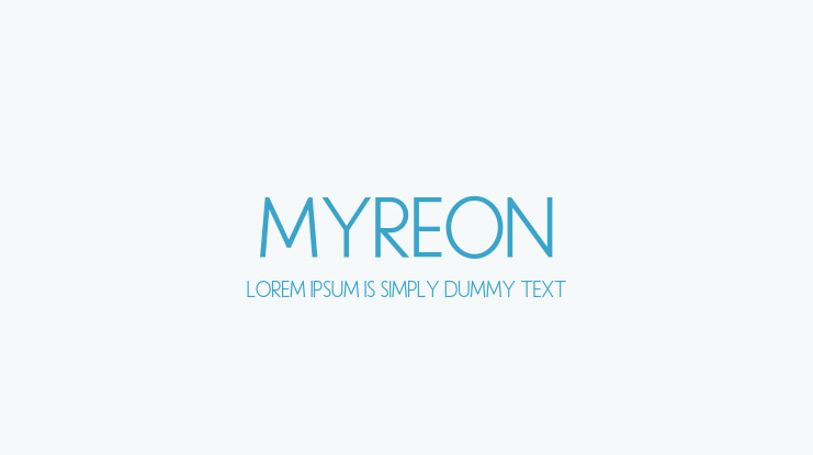 Myreon Font Family