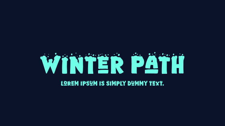 Winter Path Font