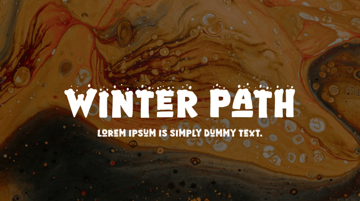 Winter Path Font