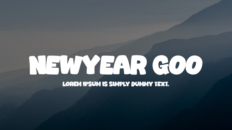 Newyear Goo Font