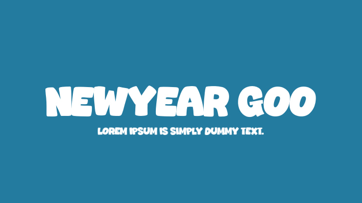 Newyear Goo Font
