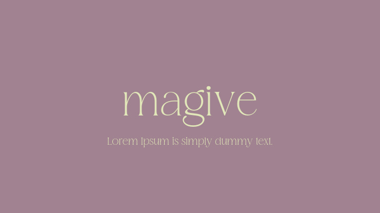 magive Font