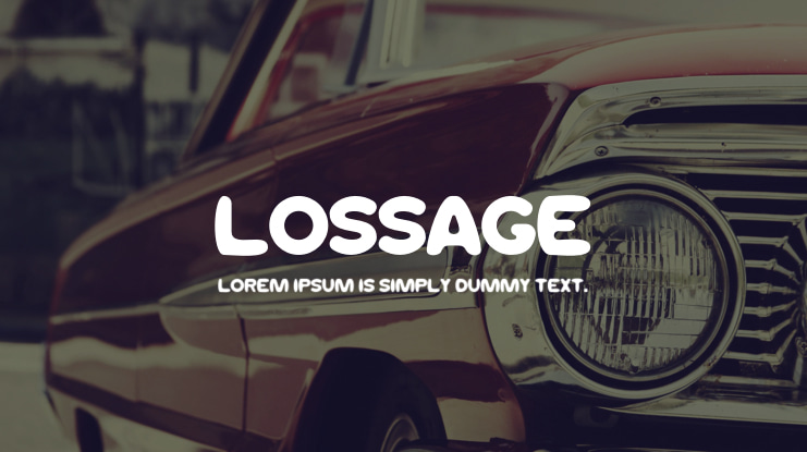 LOSSAGE Font