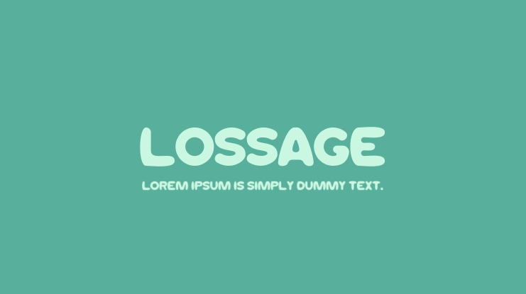 LOSSAGE Font