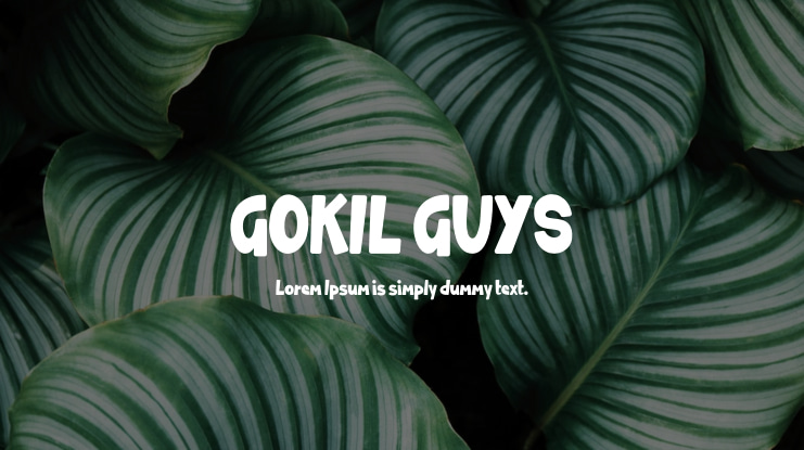 GOKIL GUYS Font