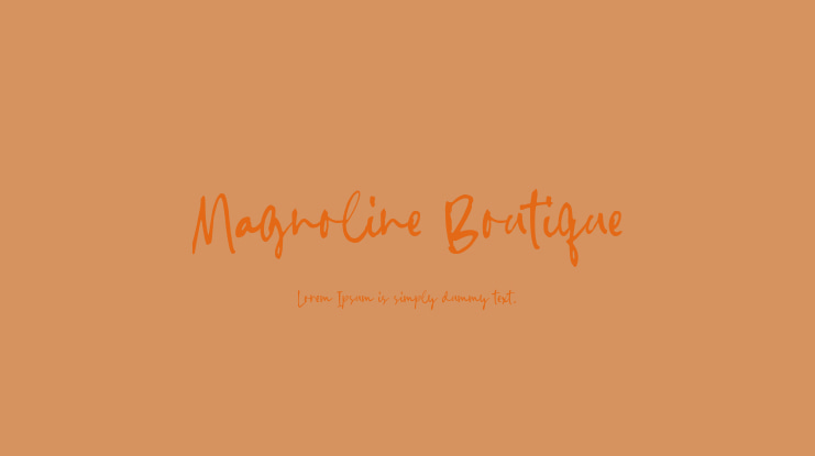 Magnoline Boutique Font