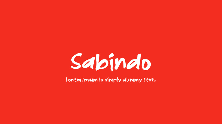Sabindo Font