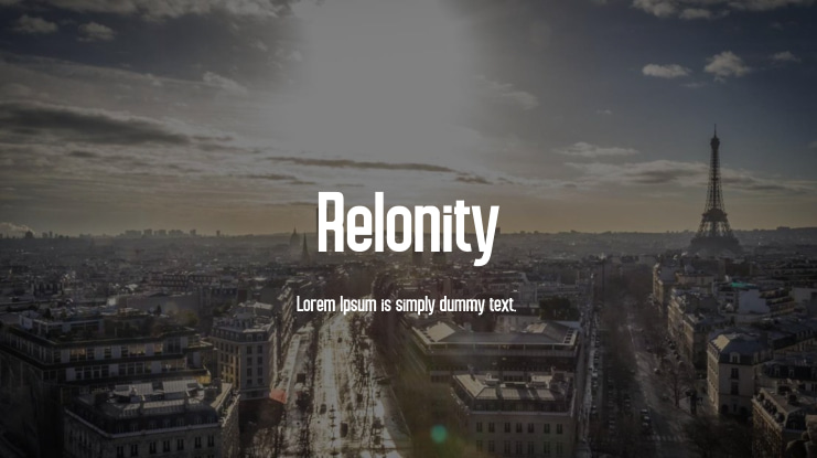 Relonity Font