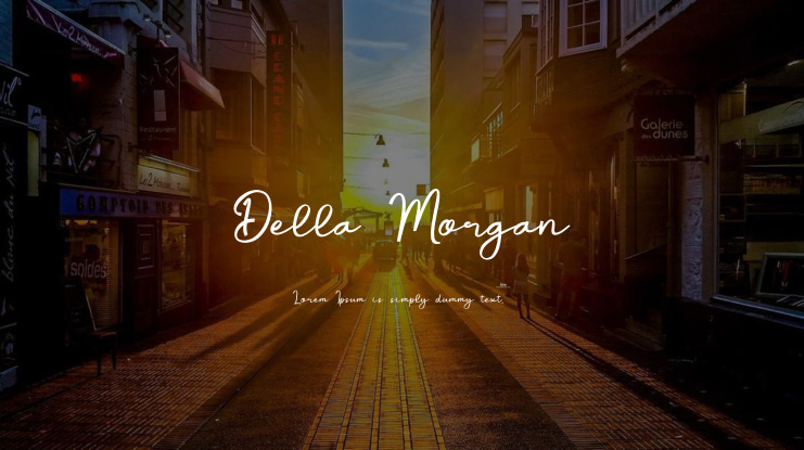 Della Morgan Font