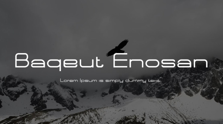 Baqeut Enosan Font
