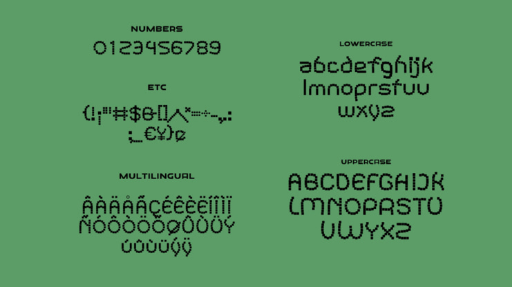 Roinert Squared Font Family
