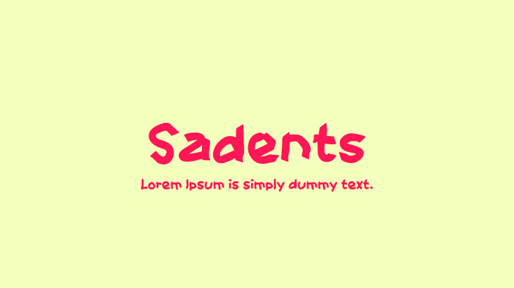 Sadents Font
