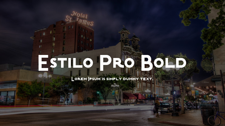 Estilo Pro Bold Font