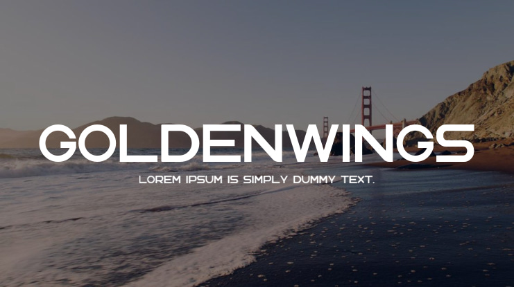 GoldenWings Font