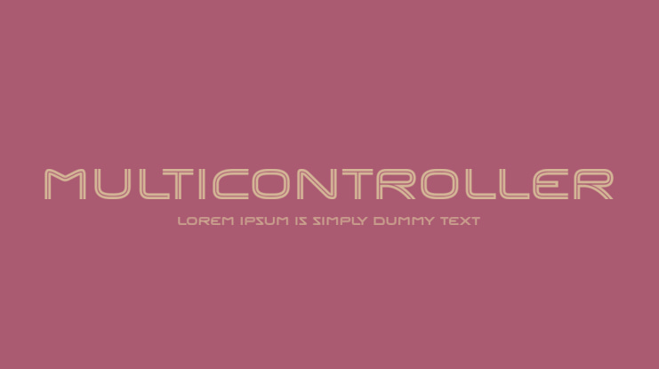 Multicontroller Font