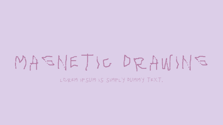 Magnetic Drawing Font