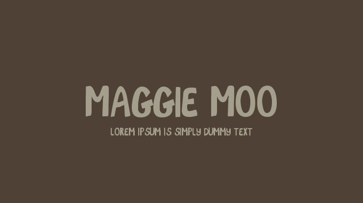 Maggie Moo Font