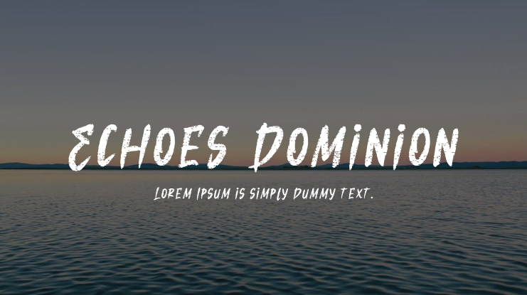 Echoes Dominion Font
