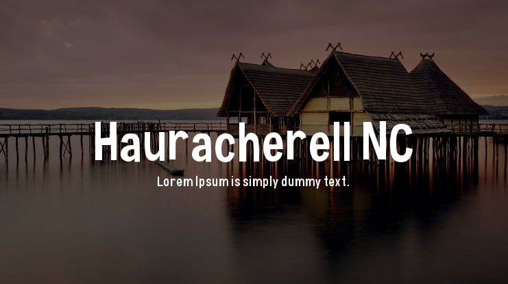 Hauracherell NC Font