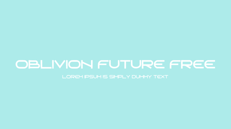 Oblivion Future Free Font