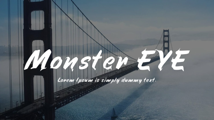 Monster EYE Font
