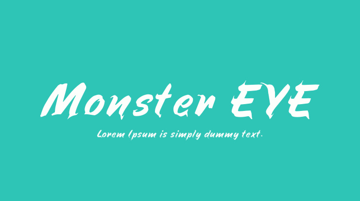 Monster EYE Font