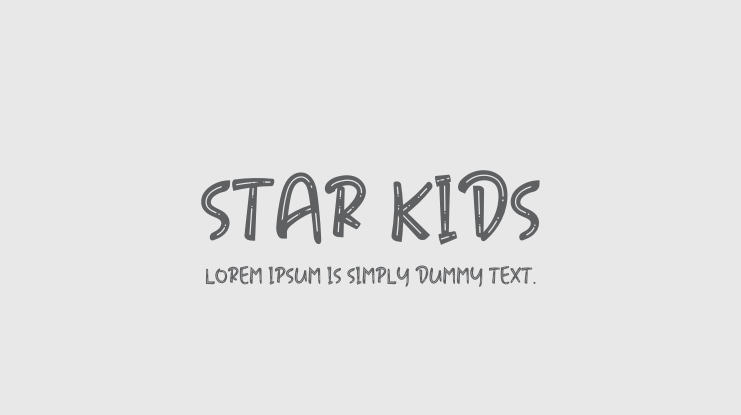 STAR KIDS Font