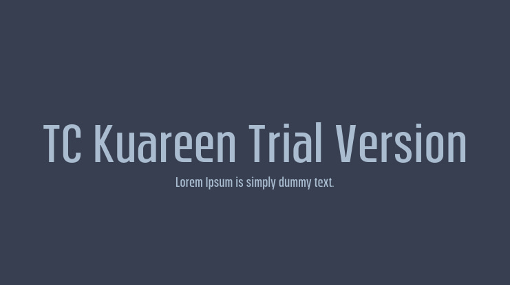 TC Kuareen Trial Version Font