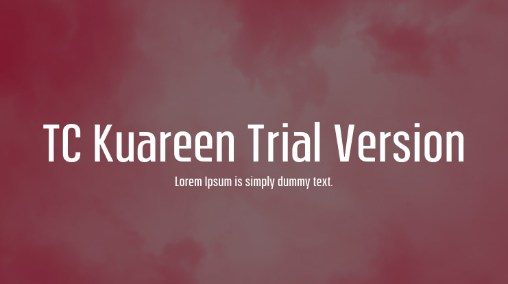 TC Kuareen Trial Version Font