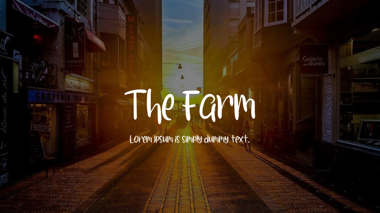 The Farm Font