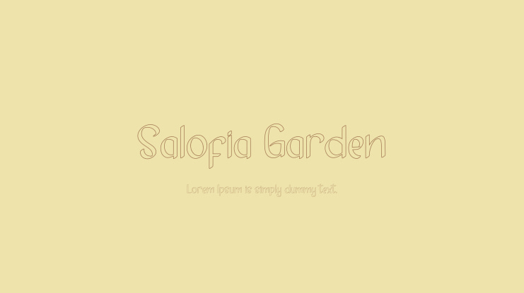 Salofia Garden Font