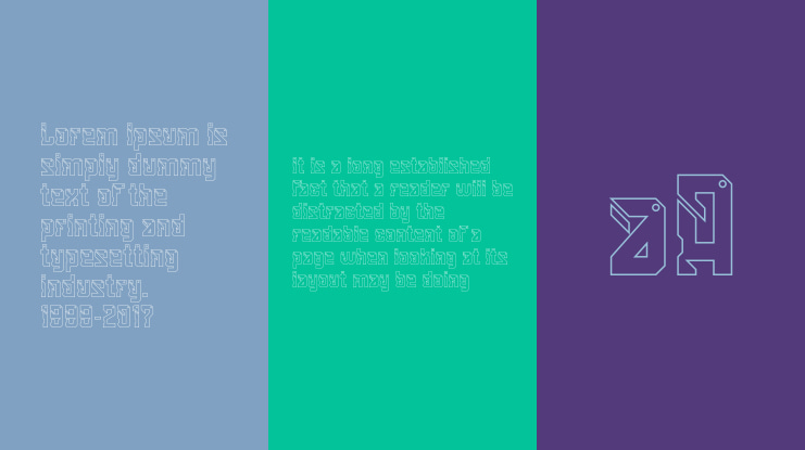 OMNIGLO Line Font Family