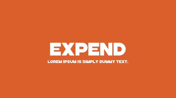 EXPEND Font Family