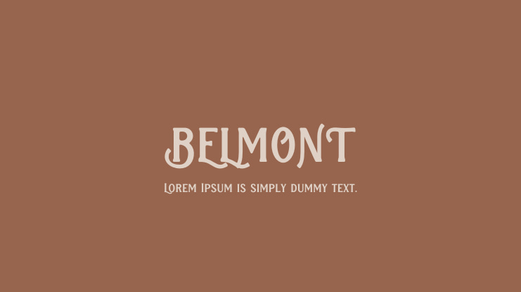 BELMONT Font