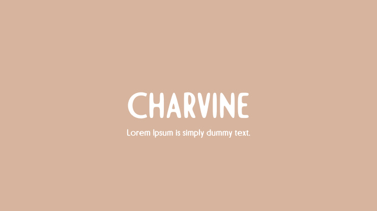 CHARVINE Font