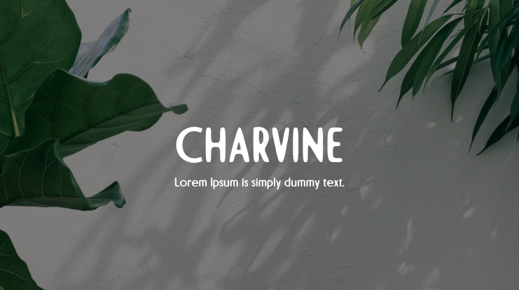 CHARVINE Font
