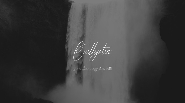 Callystin Font