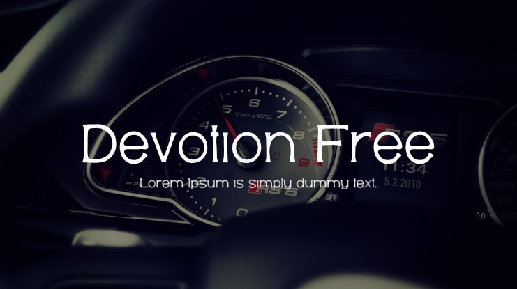 Devotion Free Font