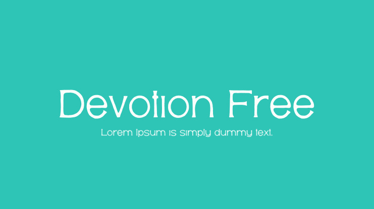 Devotion Free Font