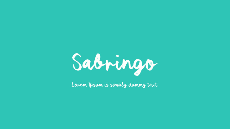 Sabringo Font