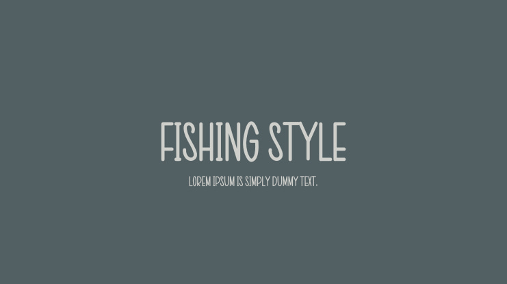 Fishing Style Font