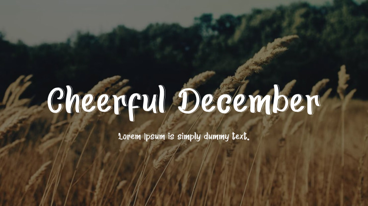 Cheerful December Font