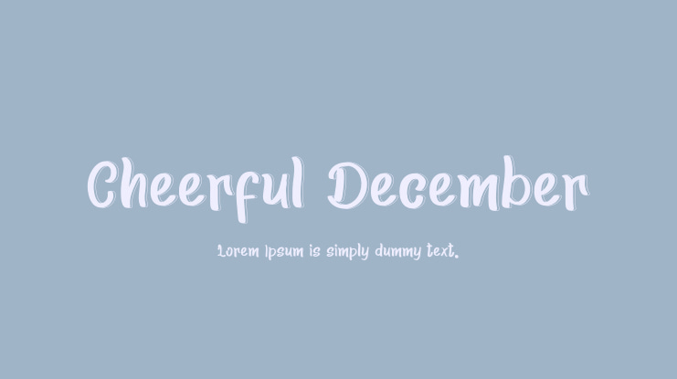 Cheerful December Font